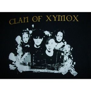 Clan Of Xymox 2008 Long Sleeve Black Tour T-Shirt XL Goth Post-Punk Fashion Rare